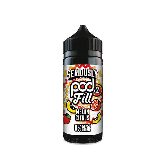 Doozy Vape Co Seriously Pod Fill x2 Melon Citrus 100ml Shortfill E-Liquid
