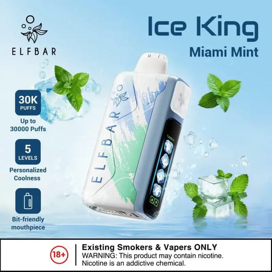 Elf bar ice king Miami mint