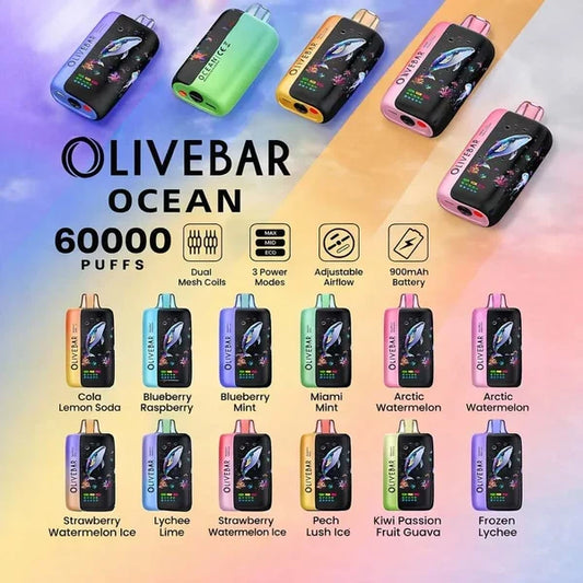 Olivebar Ocean 60k(60,000) Puffs Disposable Vape