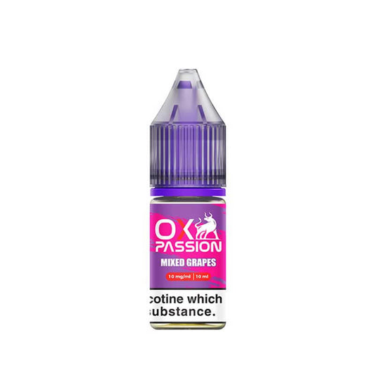 Ox Passion Mixed Grapes Nic Salts E-Liquid 10ml