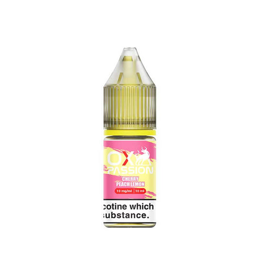 Ox Passion Cherry Peach Lemon Nic Salts E-Liquid 10ml
