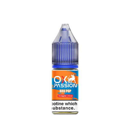 Ox Passion Bru Pop Nic Salts E-Liquid 10ml