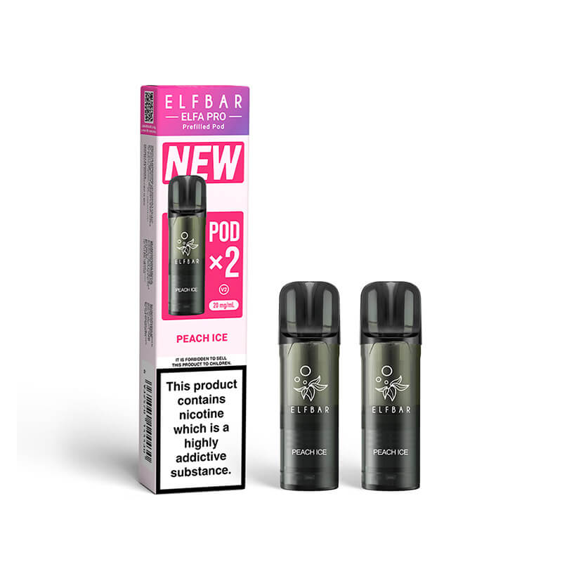 Elf Bar Elfa Pro Peach Ice Prefilled Pod 20mg - 2 Pack