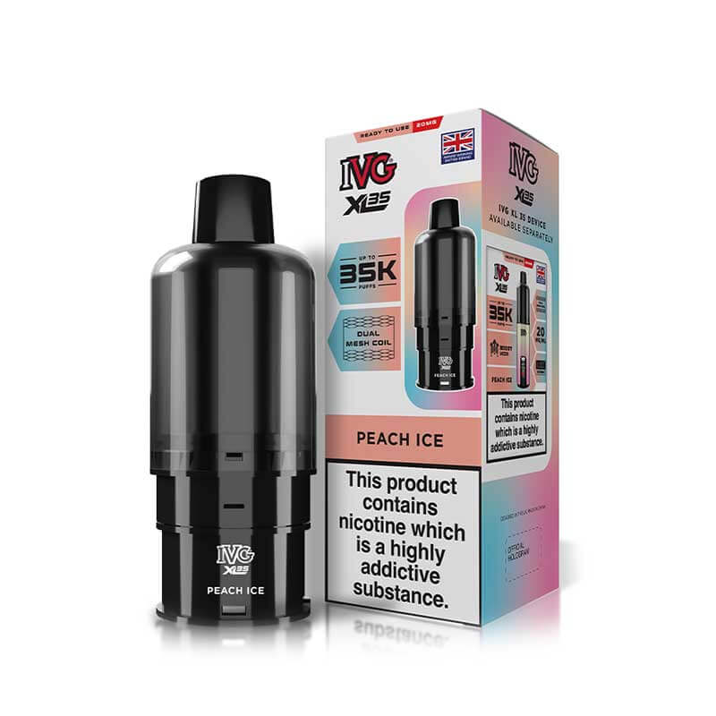 IVG XL35 Peach Ice Prefilled Vape Pod + Refill