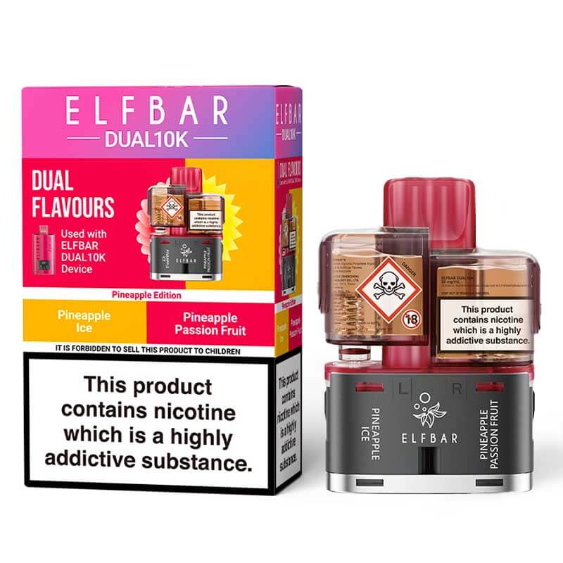 Elf Bar Dual 10K Pineapple Edition Prefilled Pod + Refill