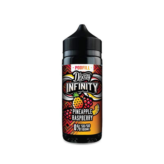 Doozy Vape Co Infinity Pineapple Raspberry 50/50 Shortfill E-Liquid 100ml