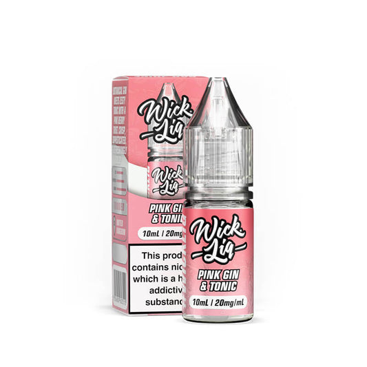 Wick Liq Bar Juice Pink Gin & Tonic 10ml Nic Salts E-Liquid