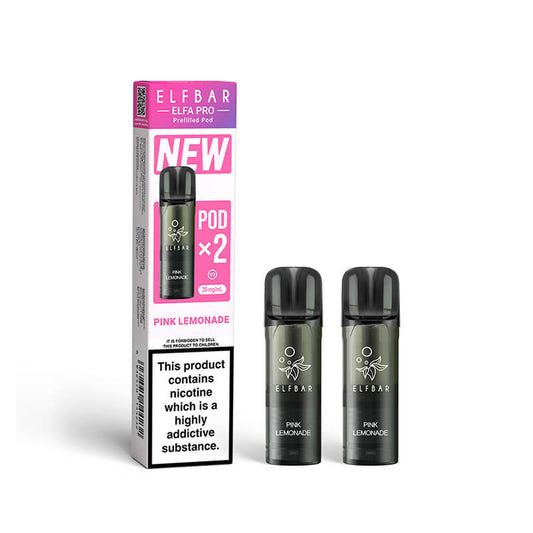 Elf Bar Elfa Pro Pink Lemonade Prefilled Pod 20mg - 2 Pack