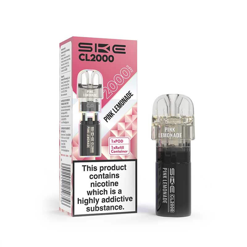 SKE CL2000 Pink Lemonade Prefilled Pod + Refill - 20mg