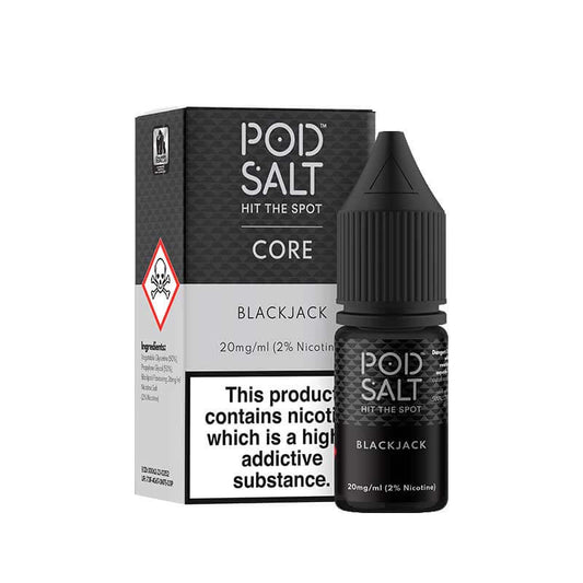 Pod Salt Core Blackjack 10ml Nic Salt E-Liquid
