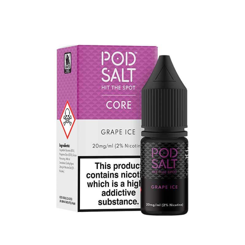 Pod Salt Core Grape Ice 10ml Nic Salt E-Liquid