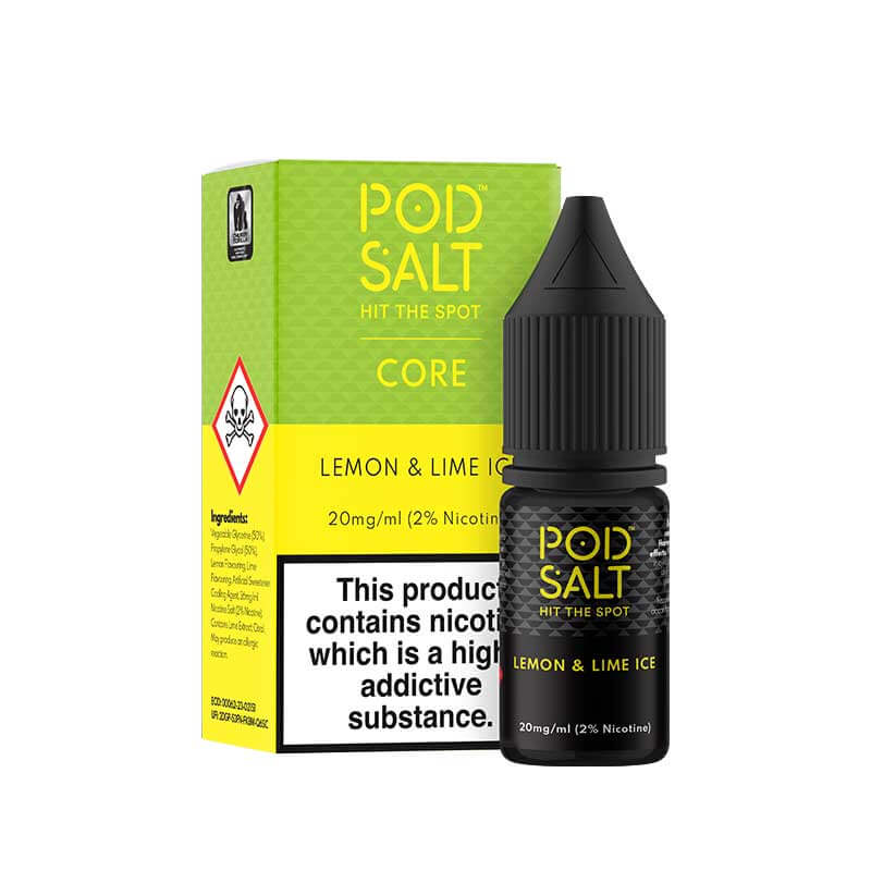 Pod Salt Core Lemon & Lime 10ml Nic Salt E-Liquid