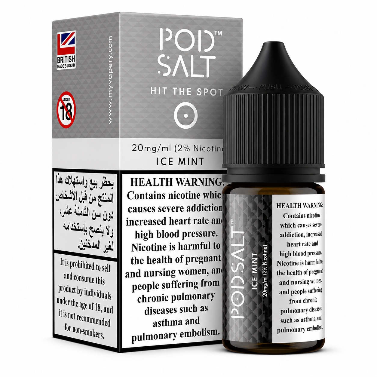 Ice Mint - Pod Salt Nic Salt 30ML | Vape Mash India
