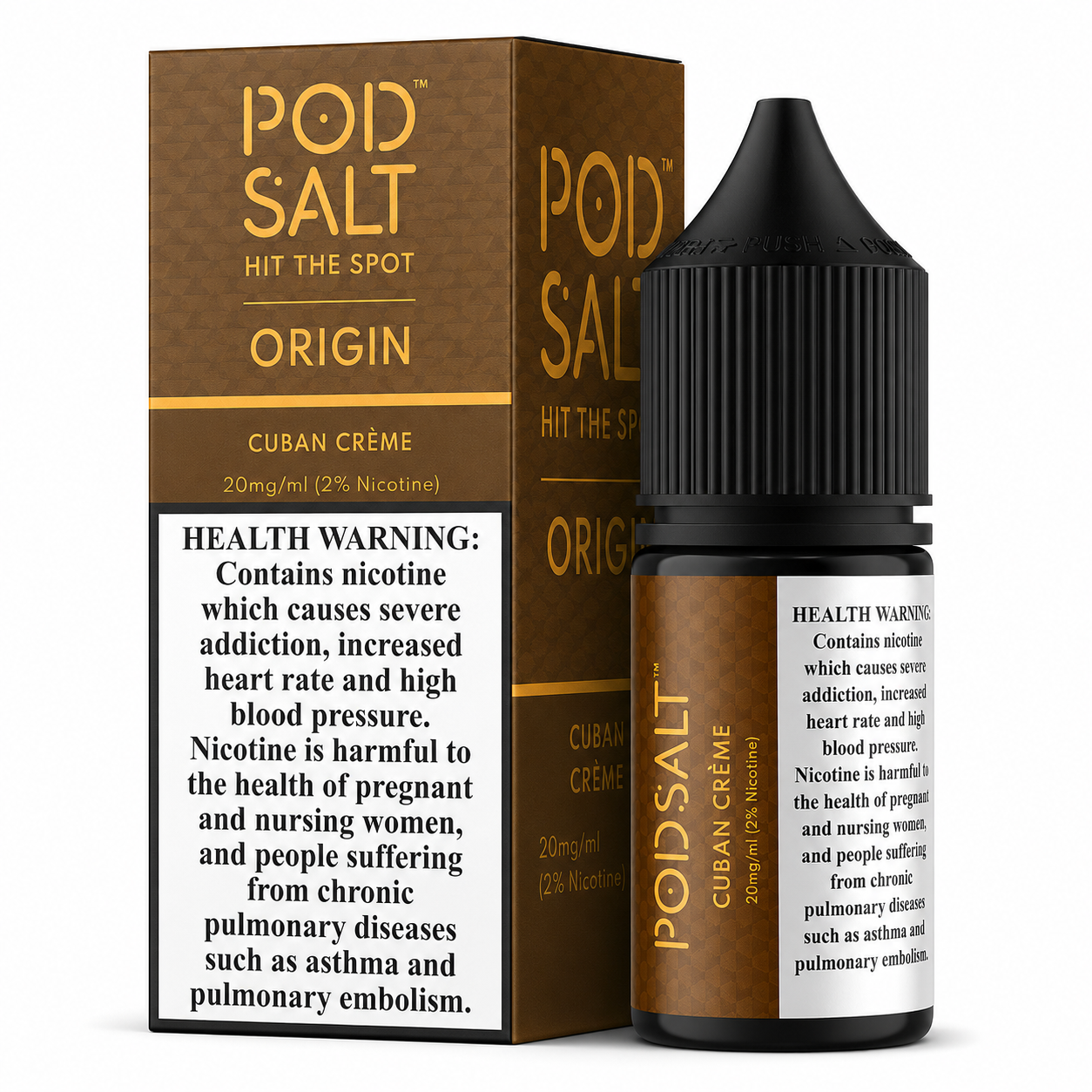 Cuban Crème - Pod Salt Origin Nic Salt 30ML | Vape Mash India