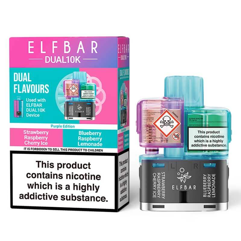 Elf Bar Dual 10K Purple Edition Prefilled Pod + Refill