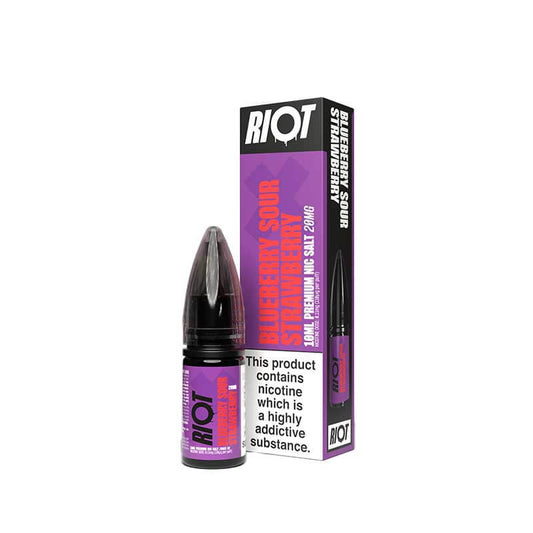 Riot X Nic Salts Blueberry Sour Strawberry 10ml E-Liquid