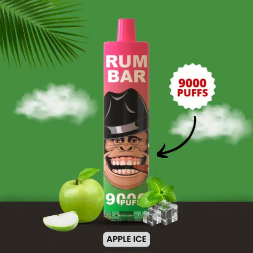 Run Bar 9000 Puffs Apple Ice -(Without Box)