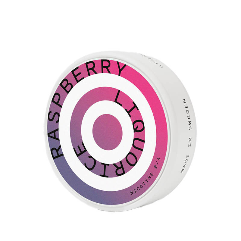 Helwit Raspberry-Liquorice Nicotine Pouches 7mg / Pouch