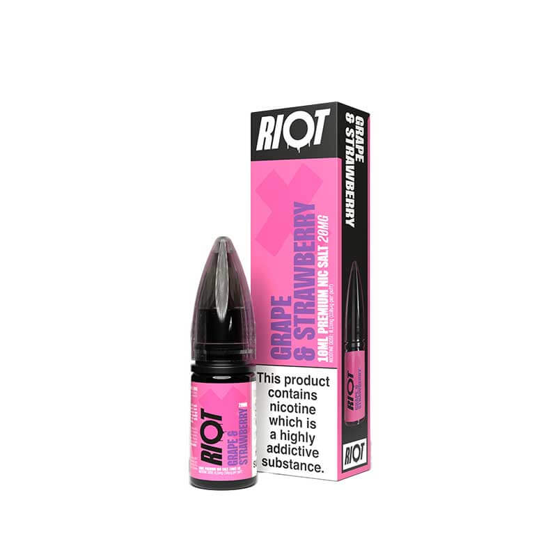 Riot X Nic Salts Grape Strawberry 10ml E-Liquid