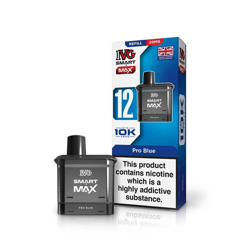 IVG Smart Max Pro Blue Prefilled Vape Pod + Refill