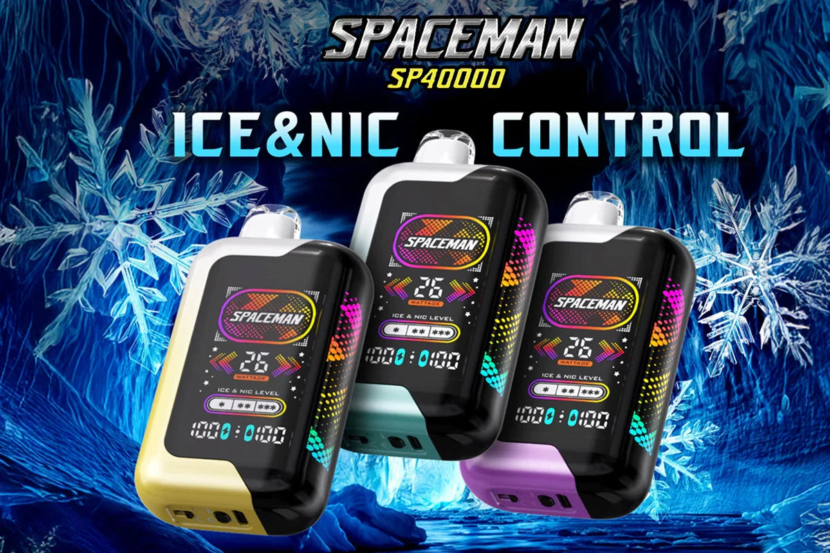 Spaceman Cloud Machine Adjustable Ice-Nic Vape - 40000 Puffs
