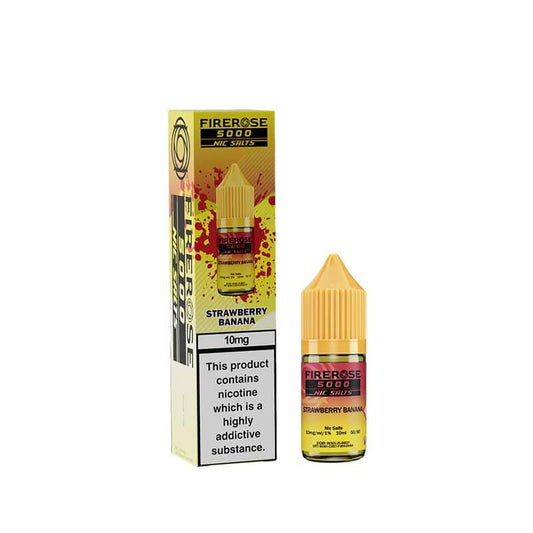 Elux Firerose 5000 Strawberry Banana 10ml Nic Salt E-Liquid