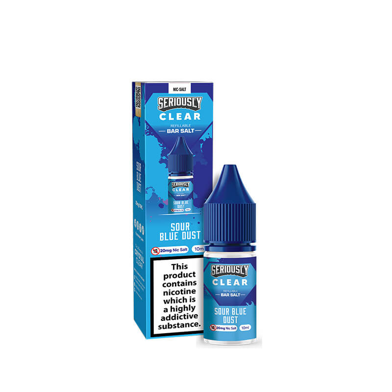 Seriously Clear Sour Blue Dust 10ml Nic Salts E-Liquid