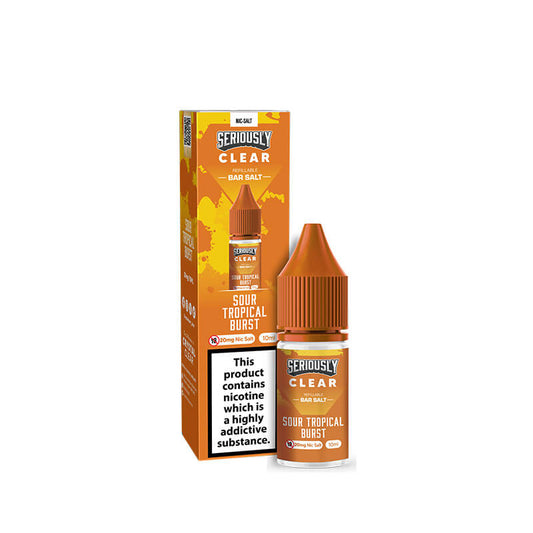 Seriously Clear Sour Tropical Burst 10ml Nic Salts E-Liquid