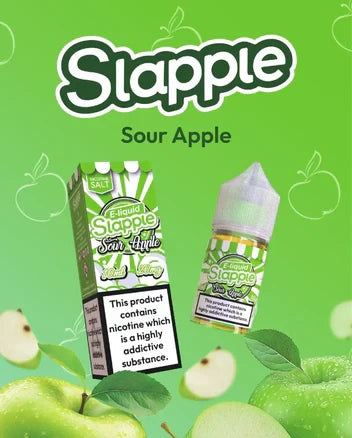 Sour Apple Slappel Nic Salt 30ML (30MG/50MG) | Vape Billiorsonn