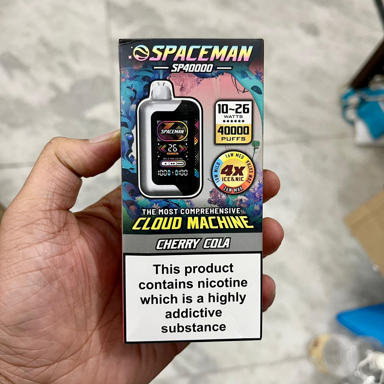 Spaceman Cloud Machine Adjustable Ice-Nic Vape - 40000 Puffs