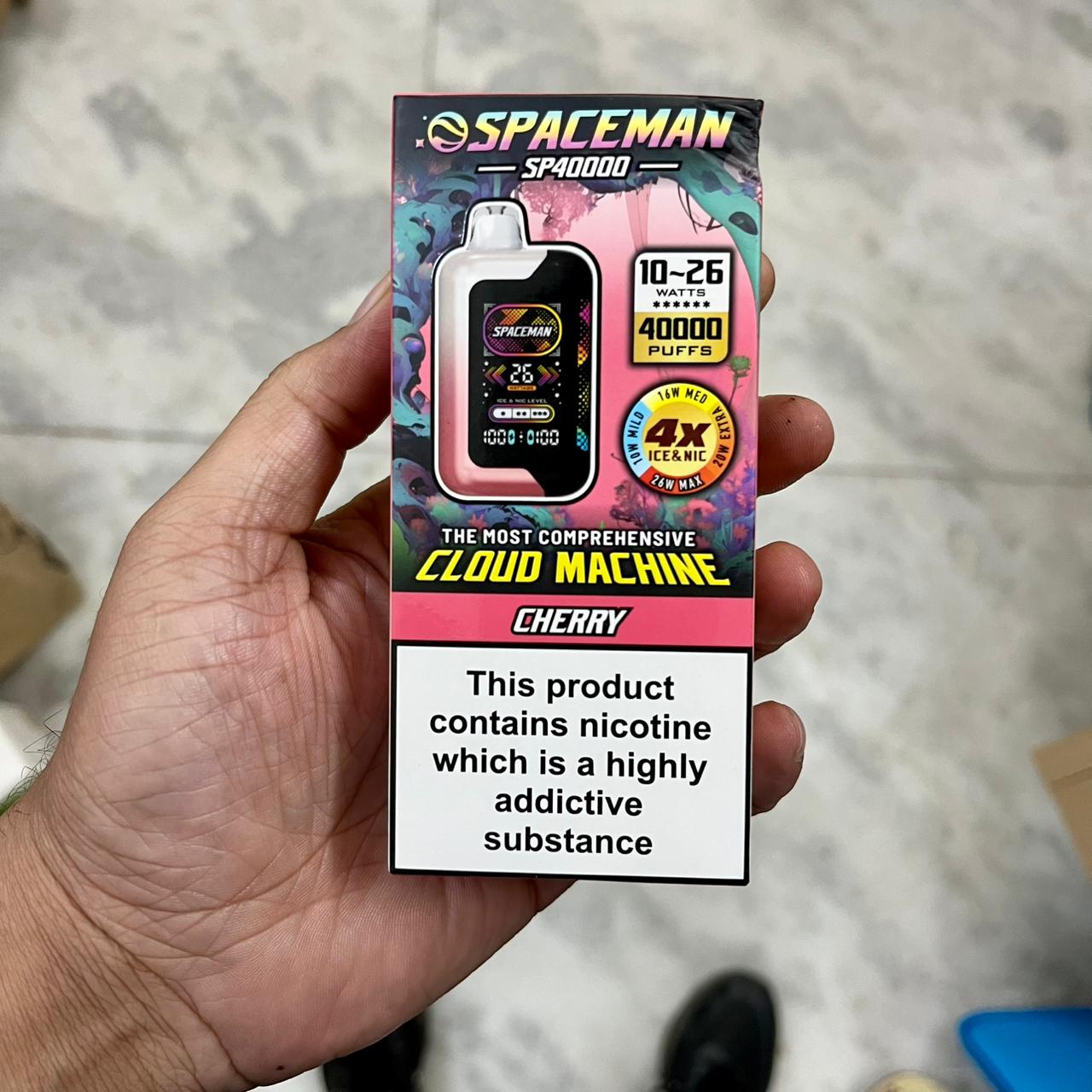 Spaceman Cloud Machine Adjustable Ice-Nic Vape - 40000 Puffs