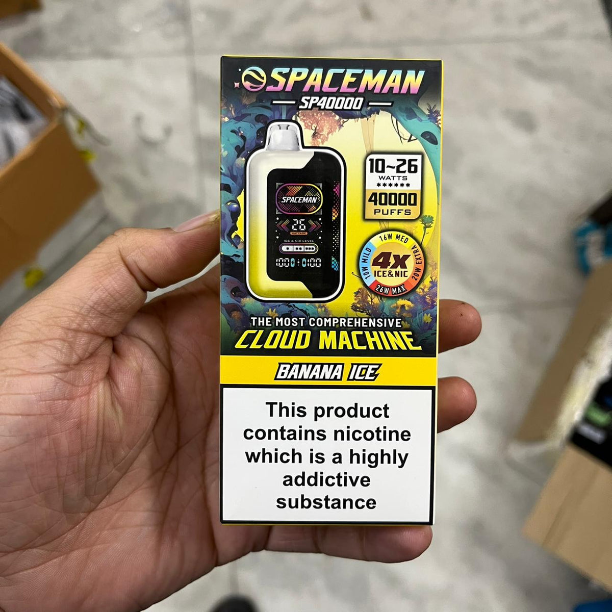 Spaceman Cloud Machine Adjustable Ice-Nic Vape - 40000 Puffs