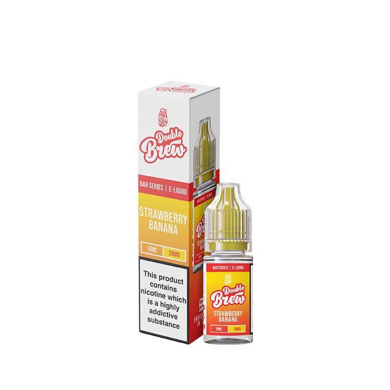 Ohm Brew Double Brew Strawberry Banana 10ml Nic Salt E-Liquid
