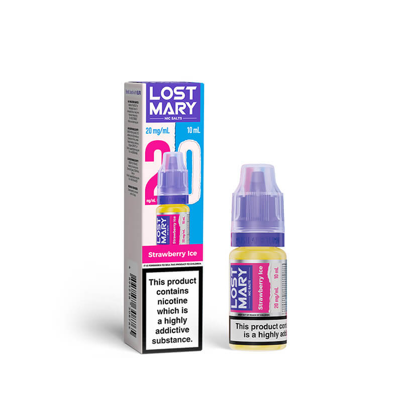 Lost Mary Strawberry Ice 10ml Nic Salts E-Liquid