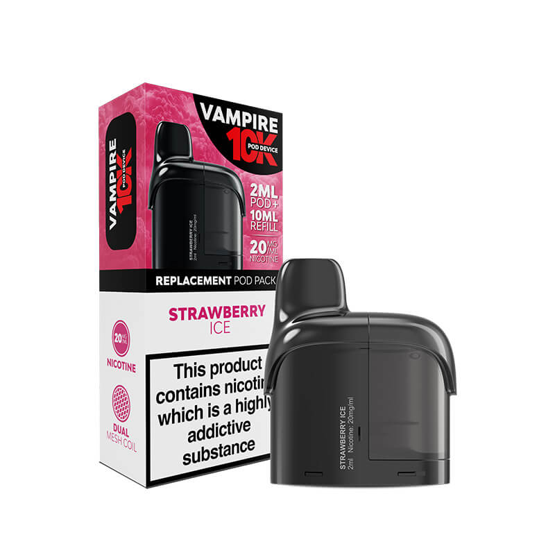Vampire  10K Strawberry Ice Prefilled Vape Pods
