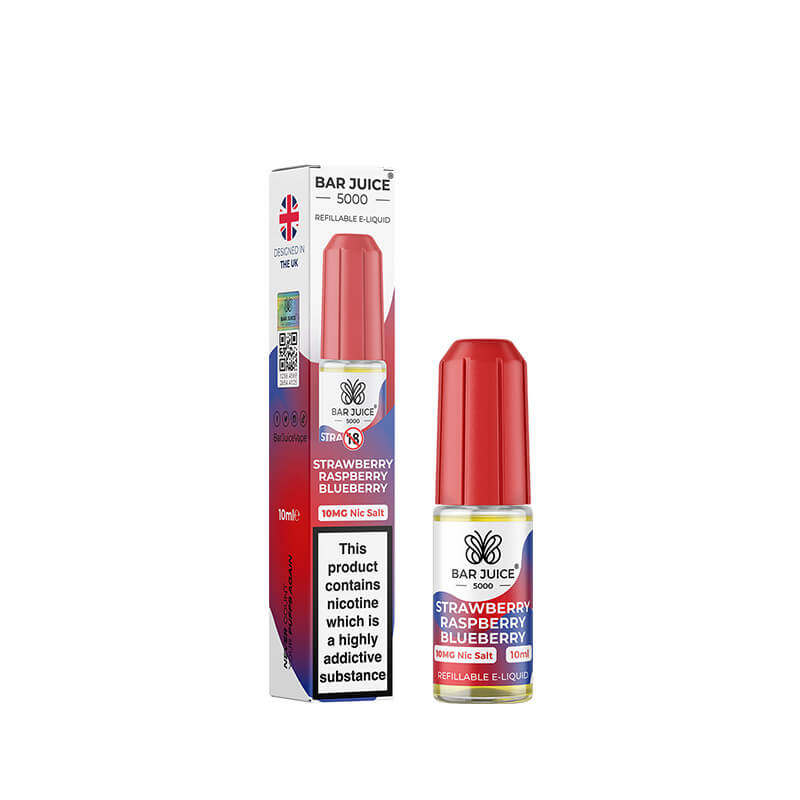 Bar Juice 5000 Strawberry Raspberry Blueberry 10ml Nic Salt E-Liquid