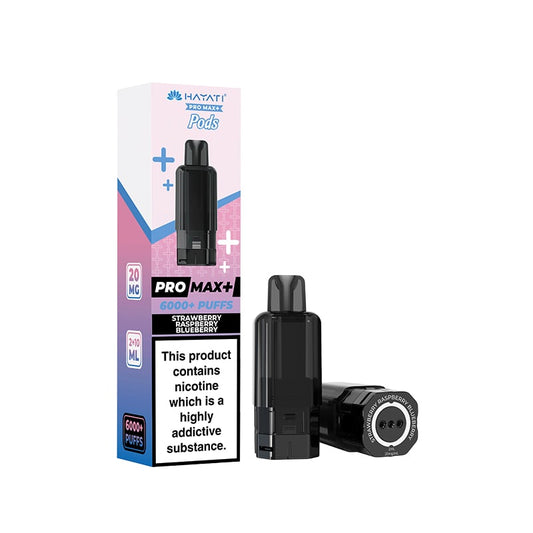 Hayati Pro Max Plus Strawberry Raspberry Blueberry Prefilled Pod + Refill