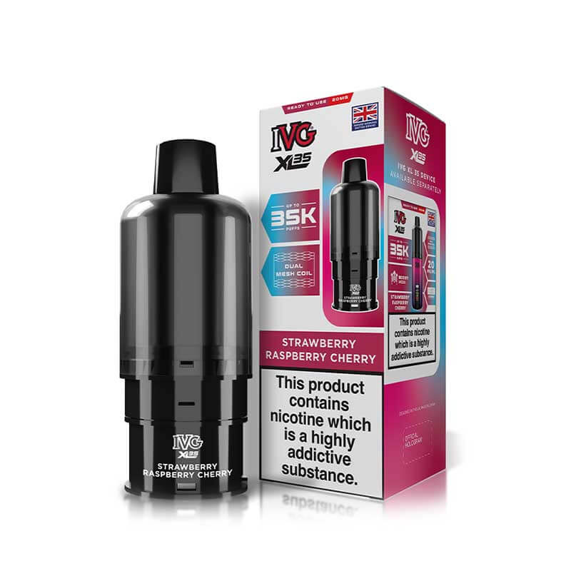 IVG XL35 Strawberry Raspberry Cherry Prefilled Vape Pod + Refill