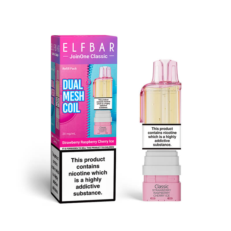 Elf Bar JoinOne Strawberry Raspberry Ice Prefilled Pod + Refill