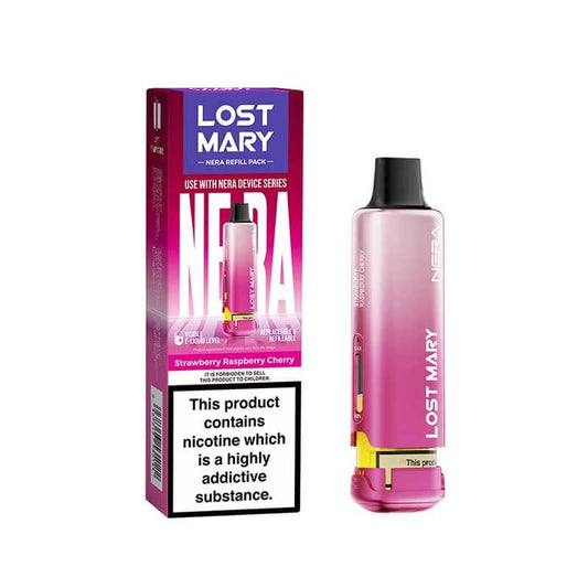 Lost Mary Nera15K Strawberry Raspberry Cherry Prefilled Vape Pods