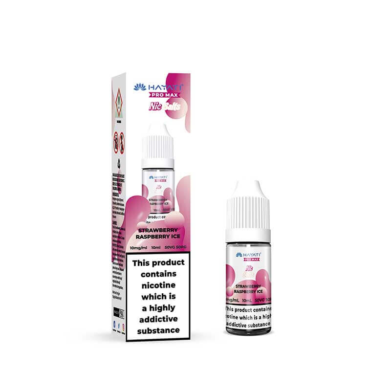 Hayati Pro Max Strawberry Raspberry Ice Nic Salt E-Liquid 10ml