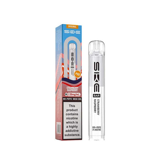 SKE Bar Strawberry Raspberry Prefilled Vape Pod