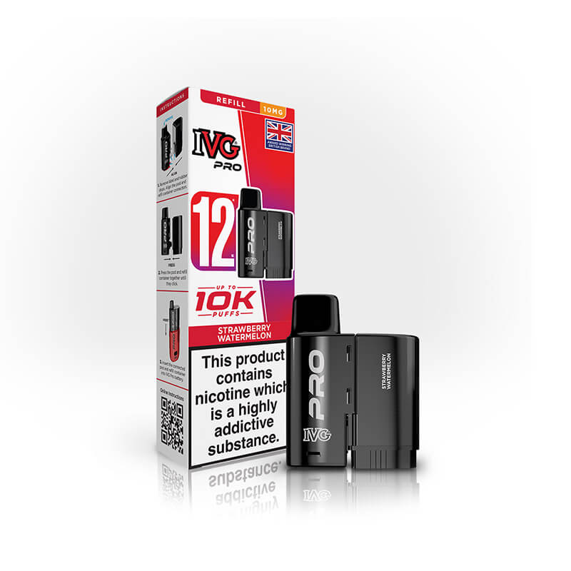 IVG Pro 12 Strawberry Watermelon Prefilled Vape Pod + Refill