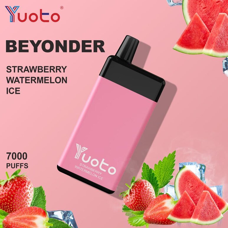 Strawberry Watermelon Ice - Yuoto Beyonder 7000 Puffs.