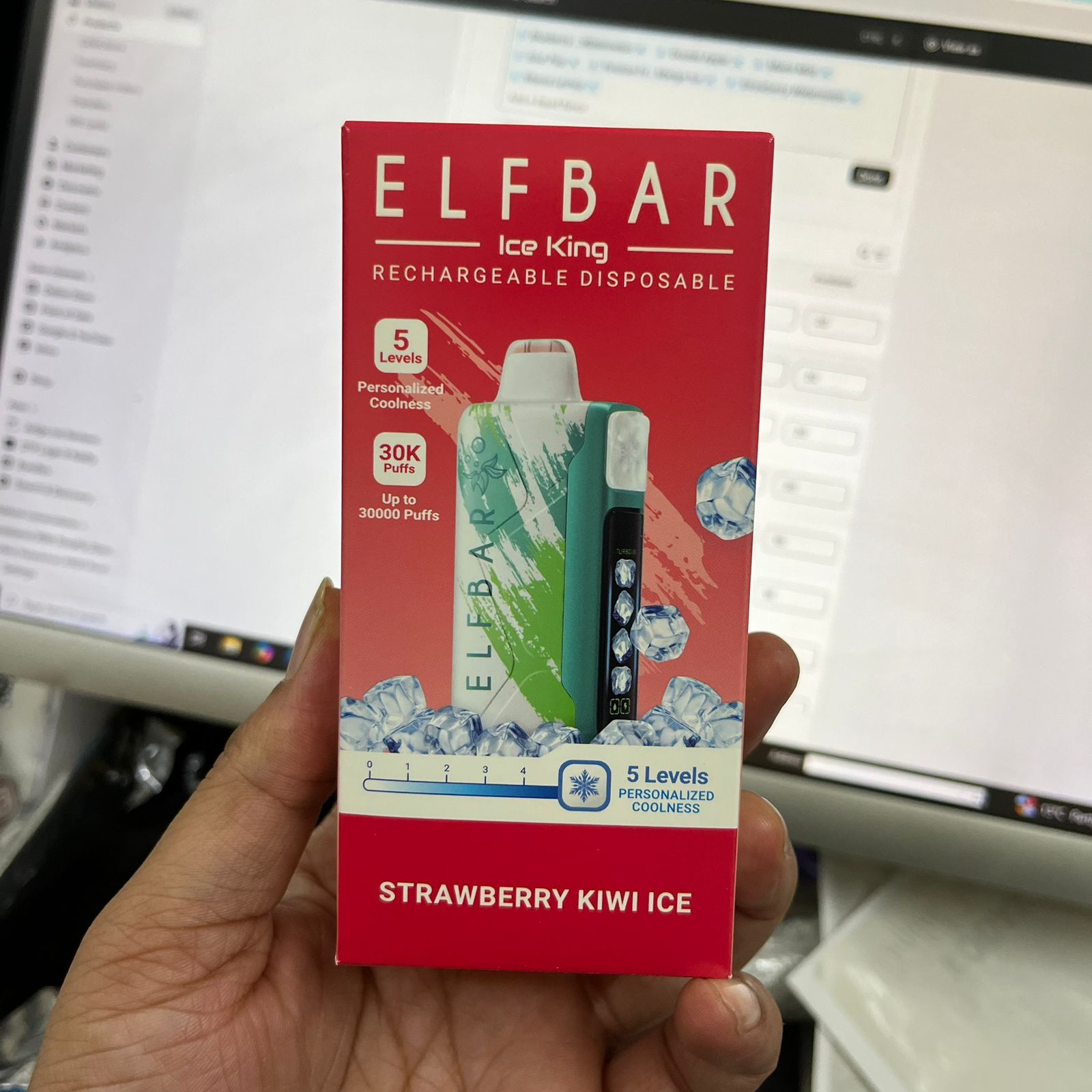 Elf Bar Ice King - 5 Level Adjustable Coolness - 30k Puffs