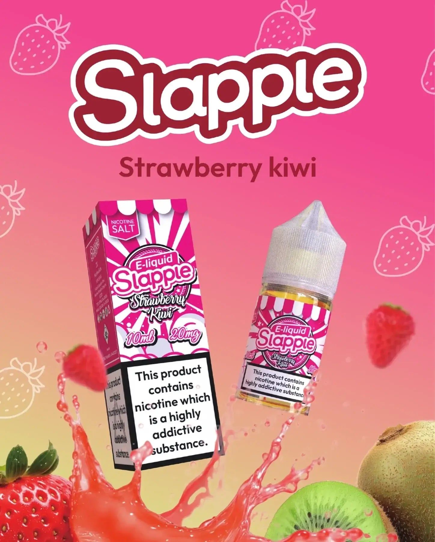 Strawberry Kiwi Slappel Nic Salt 30ML (30MG/50MG) | Vape Billiorsonn