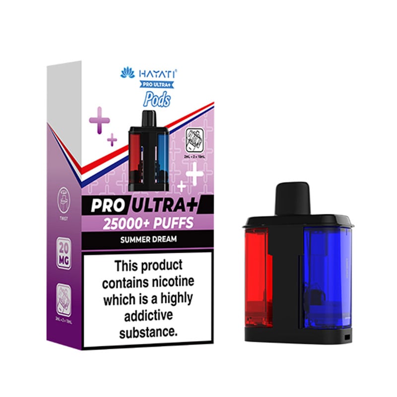 Hayati Pro Ultra Plus 25K Summer Dream Prefilled Pod + Refill