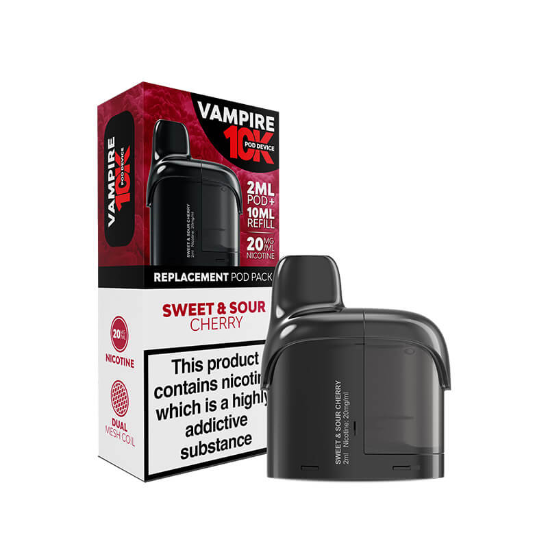Vampire 10K Sweet & Sour Cherry Prefilled Vape Pods