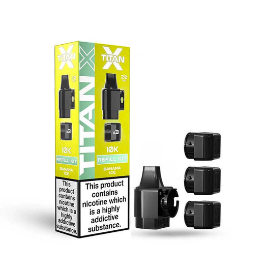 Titan X Banana Ice Prefilled Pod + Refills