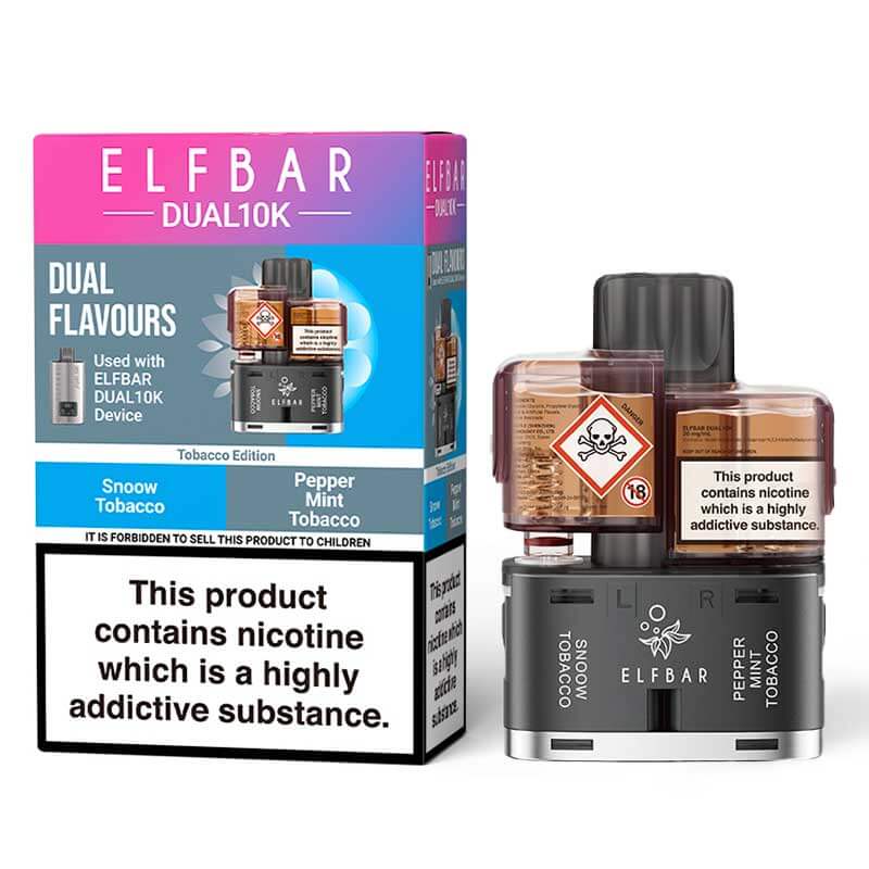 Elf Bar Dual 10K Tobacco Edition Prefilled Pod + Refill